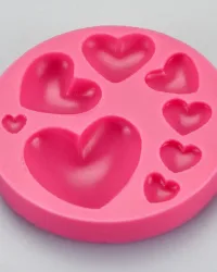 Hearts 8 Sizes – Silicone Mould