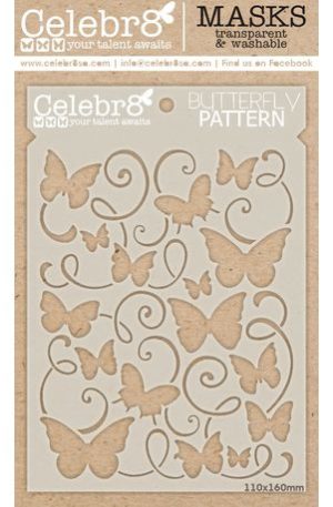 Butterfly pattern Celebr8 mask