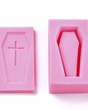 Coffin with Cross – Silicone Mould