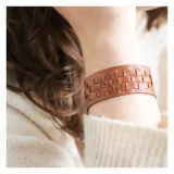 FIMO polymer clay Leather-effect wristband