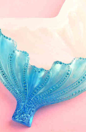 Mermaid fish tail example and silicone mould