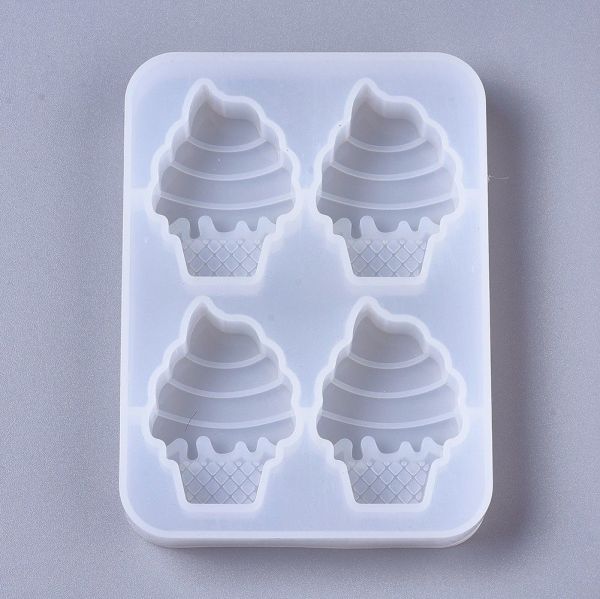 Ice cream silicone mould producing 4 items