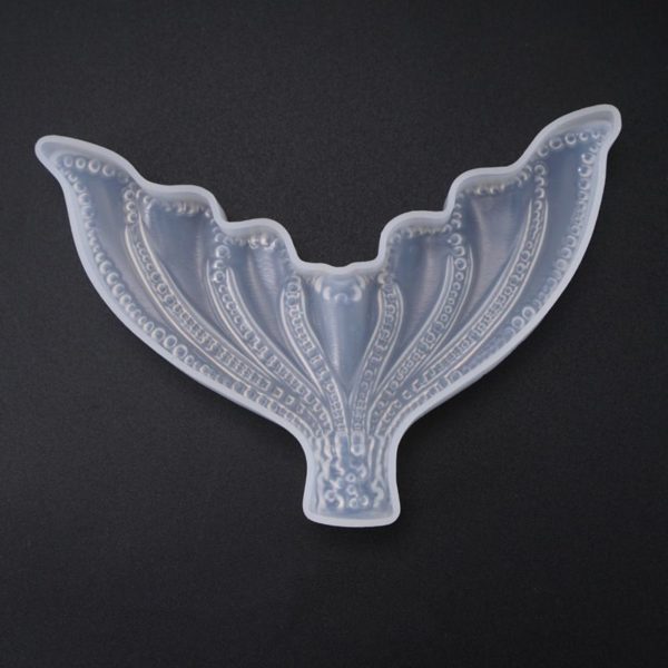 Mermaid fish tail silicone mould top view