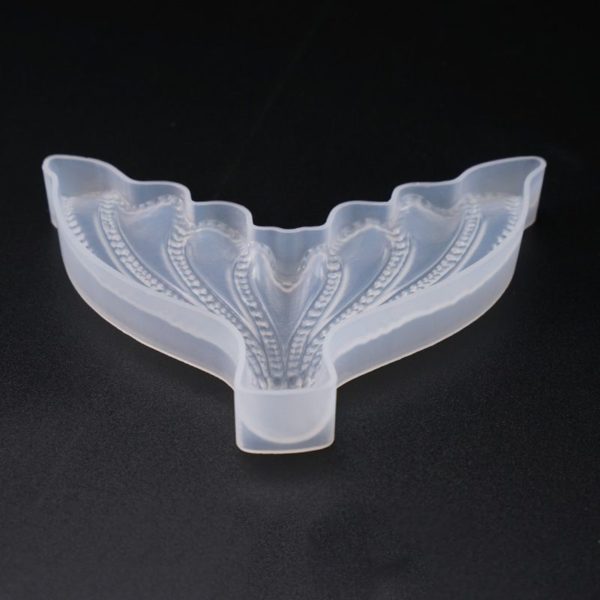 Mermaid fish tail silicone mould front tilted view