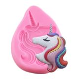 Unicorn with closed eyes example and silicone mould