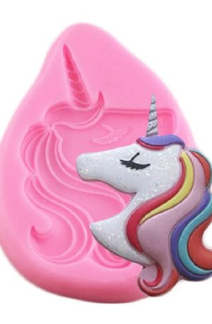 Unicorn with closed eyes example and silicone mould
