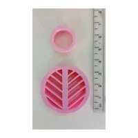 Clay Cutter – Two Piece Round Lined Shape EC082-B