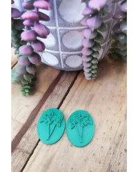 Clay Stamp – Roses with Stem Pattern (L/R) S009-D