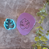 Monstera leaf clay cutter