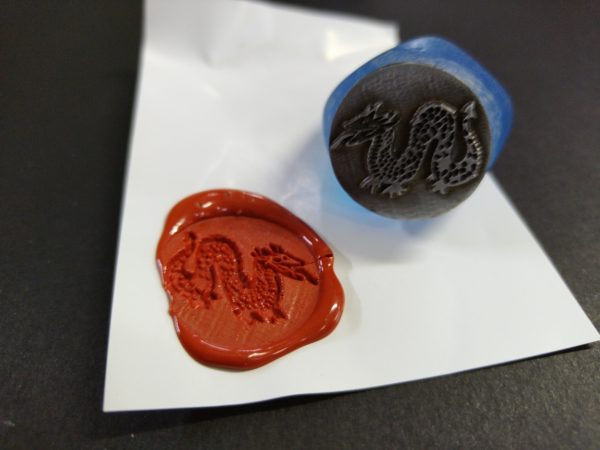 Chinese dragon Jax Wax resin seal