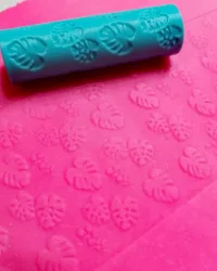 R003 Monstera Leaf – Polymer Clay Texture Roller Designs
