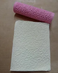 R007 Flowery Vintage – Polymer Clay Texture Roller Designs