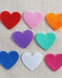 Felt Decorations – Hearts 40mm Mix