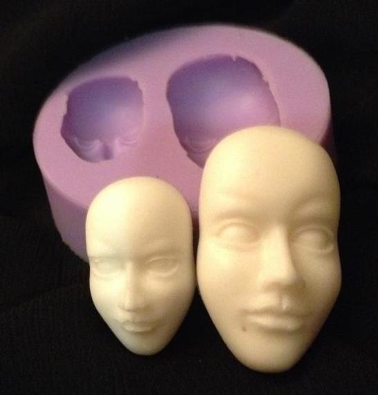 Faces Silicone Mould Crafty Arts