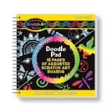 Doodle Pad with 16 assorted scratch art boards