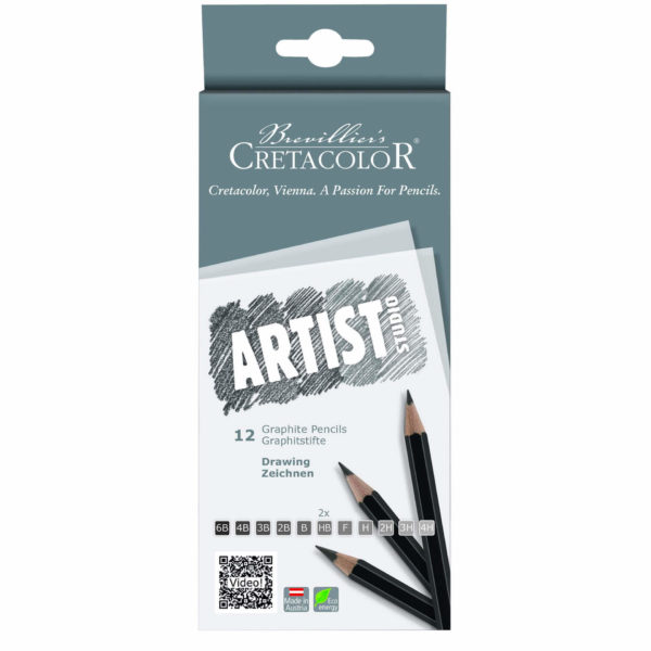 A set of 12 Artist Studio graphite pencils by Cretacolor