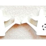 White wooden watering can decorations