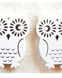 Wood Decor – White Owl