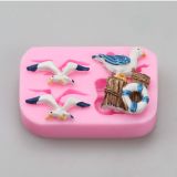 Seagulls silicone mould with examples