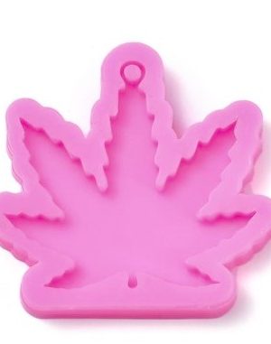 Cannabis leaf pendant silicone mould
