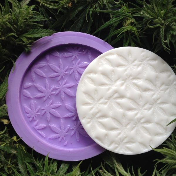 Cannabis Weed Pattern Silicone Coaster Mould