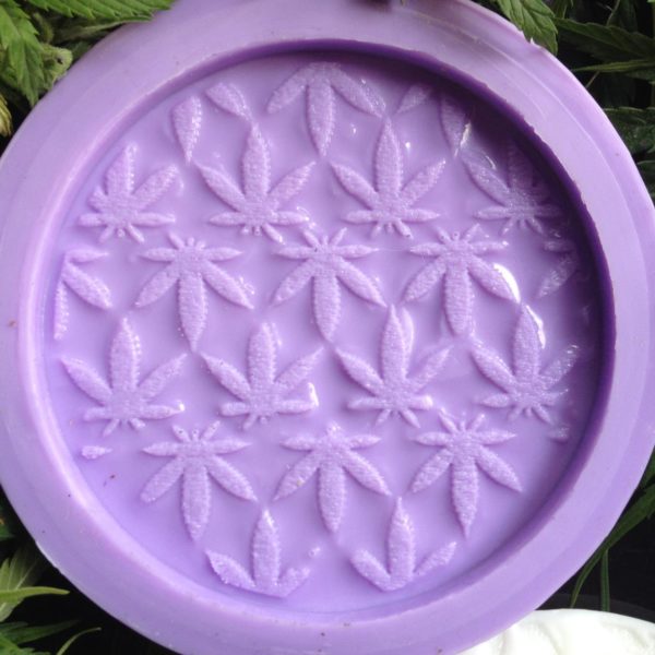 Cannabis Weed Pattern Silicone Coaster Mould-2