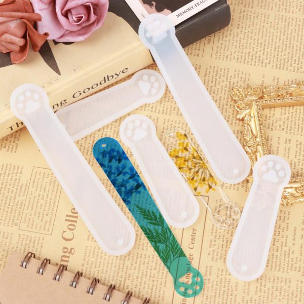 Cat paw bookmark silicone mould