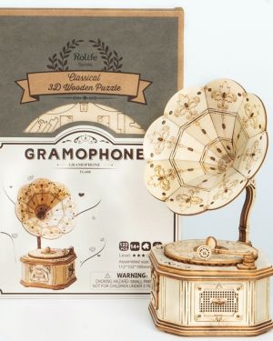 Gramophone 3D Wooden Puzzle – Robotime