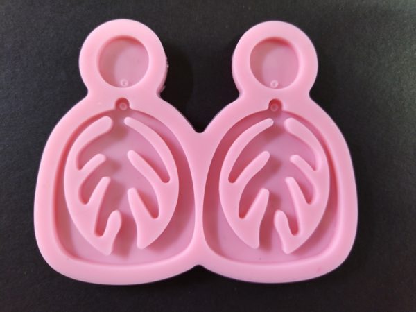 Dangling leaf earrings silicone mould for polymer clay or resin