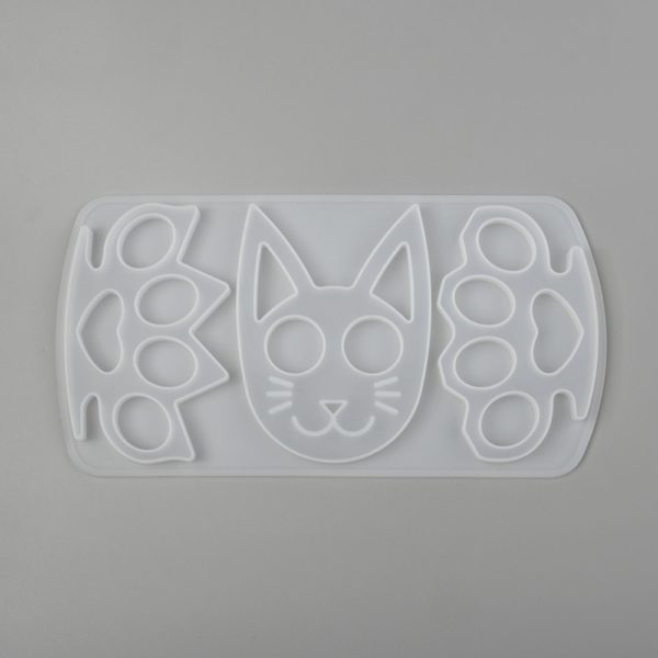Bottom of the knuckleduster silicone mould