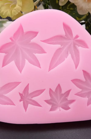 Maple leaves silicone mould