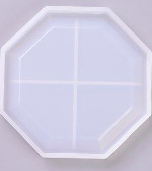 Octagonal coaster silicone mould