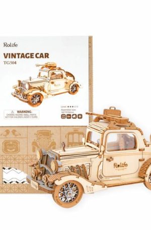 Vintage Car 3D Wooden puzzle with 164 pieces