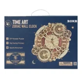 Time Art Zodiac Wall Clock in box