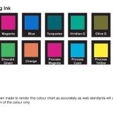 Dala acrylic drawink ink colour chart