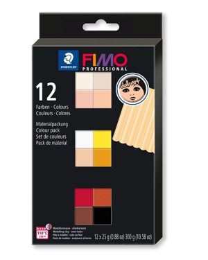 FIMO Professional Doll Art Polymer Clay Set (12)