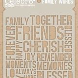 Family words Celebr8 mask