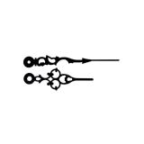 Clock Hands - 98/68mm Black