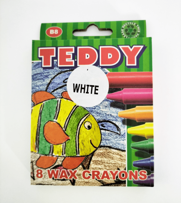Teddy Wax Crayons White