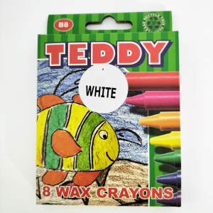 Teddy Wax Crayons White