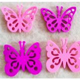 Pink mixed butterfly foam decorations