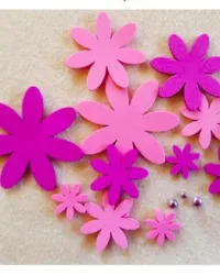 Cosmos Flowers Pink & Lilac – Foam Decorations