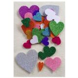 Foam glitter hearts for all kinds of paper crafts