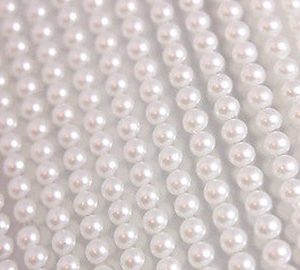 Round pearl rhinestones