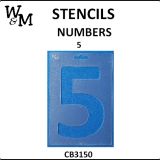 Number 5 stencil