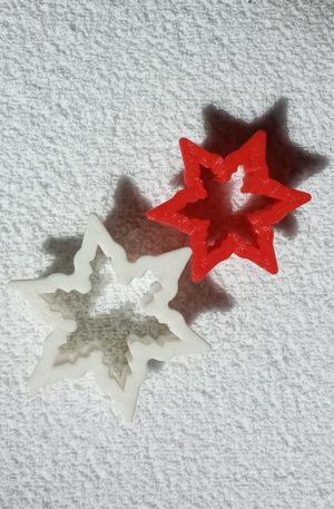 Snowflake earring cutter set