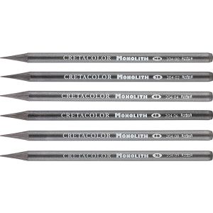 Monolith woodless graphite pencils