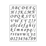 Monotype Alphabet (A4) - Stencil