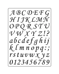 Monotype Alphabet (A4) – Stencil