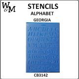 Georgia alphabet stencil